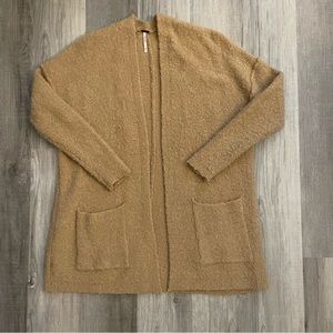 Free People Camel Cozy Cardigan with pockets size xs